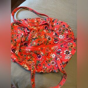 Vera Bradley Red Floral Tote Bag